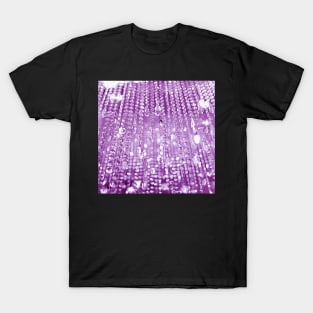 Photographic Image of Purple Glow of Crystals and Light T-Shirt